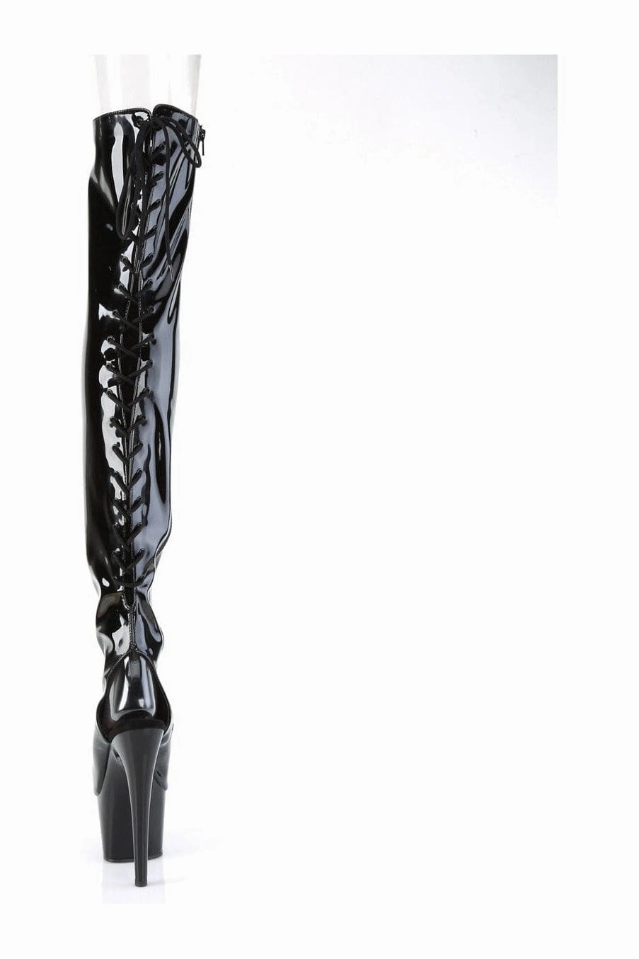 ADORE-3017 Black Patent Thigh Boot