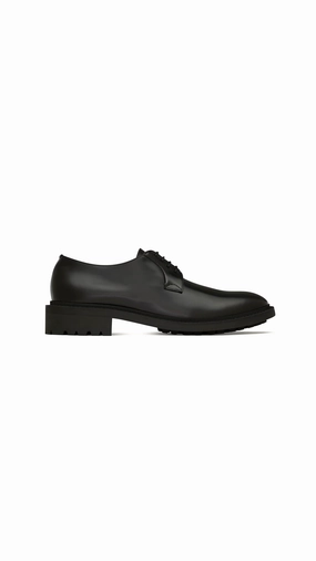 Antoine Derbies In Smooth Leather - Black
