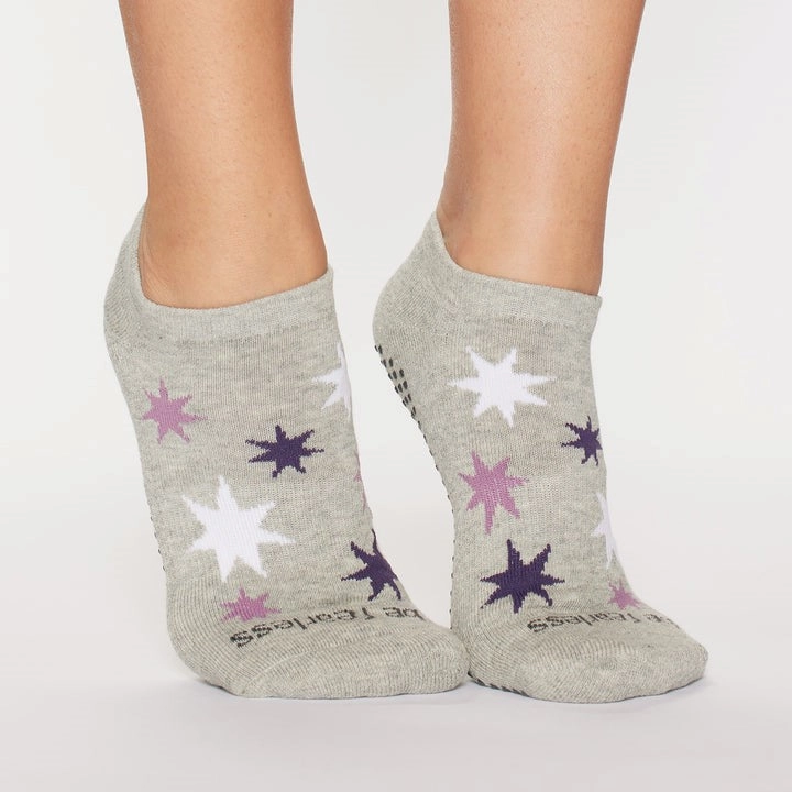 Be Fearless - Stellar Amethyst Grip Socks (Barre / Pilates)