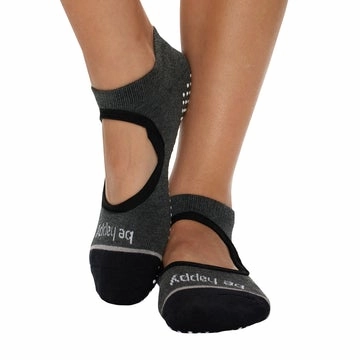 Be Happy - Mary Jane Stone Grip Socks (Barre / Pilates)