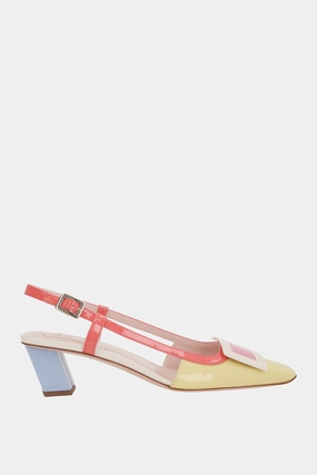 Belle Vivier slingbacks in patent leather