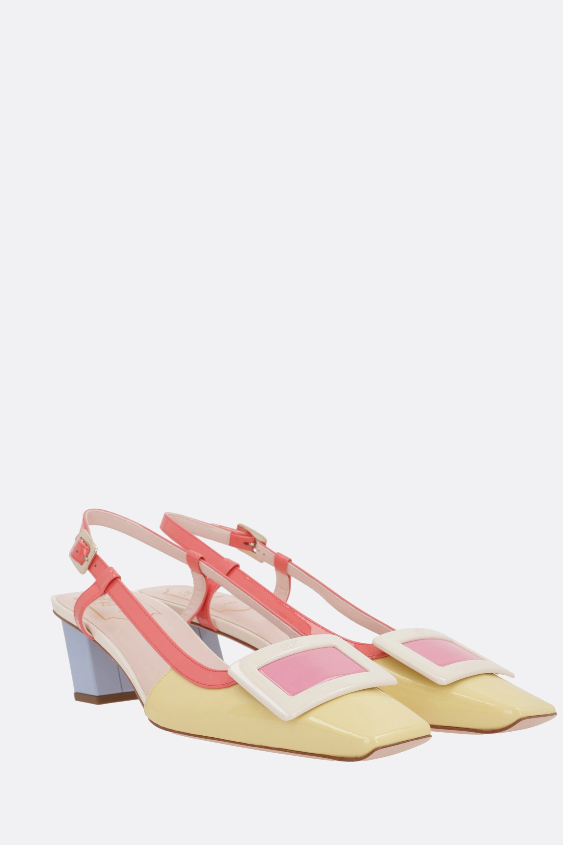 Belle Vivier slingbacks in patent leather