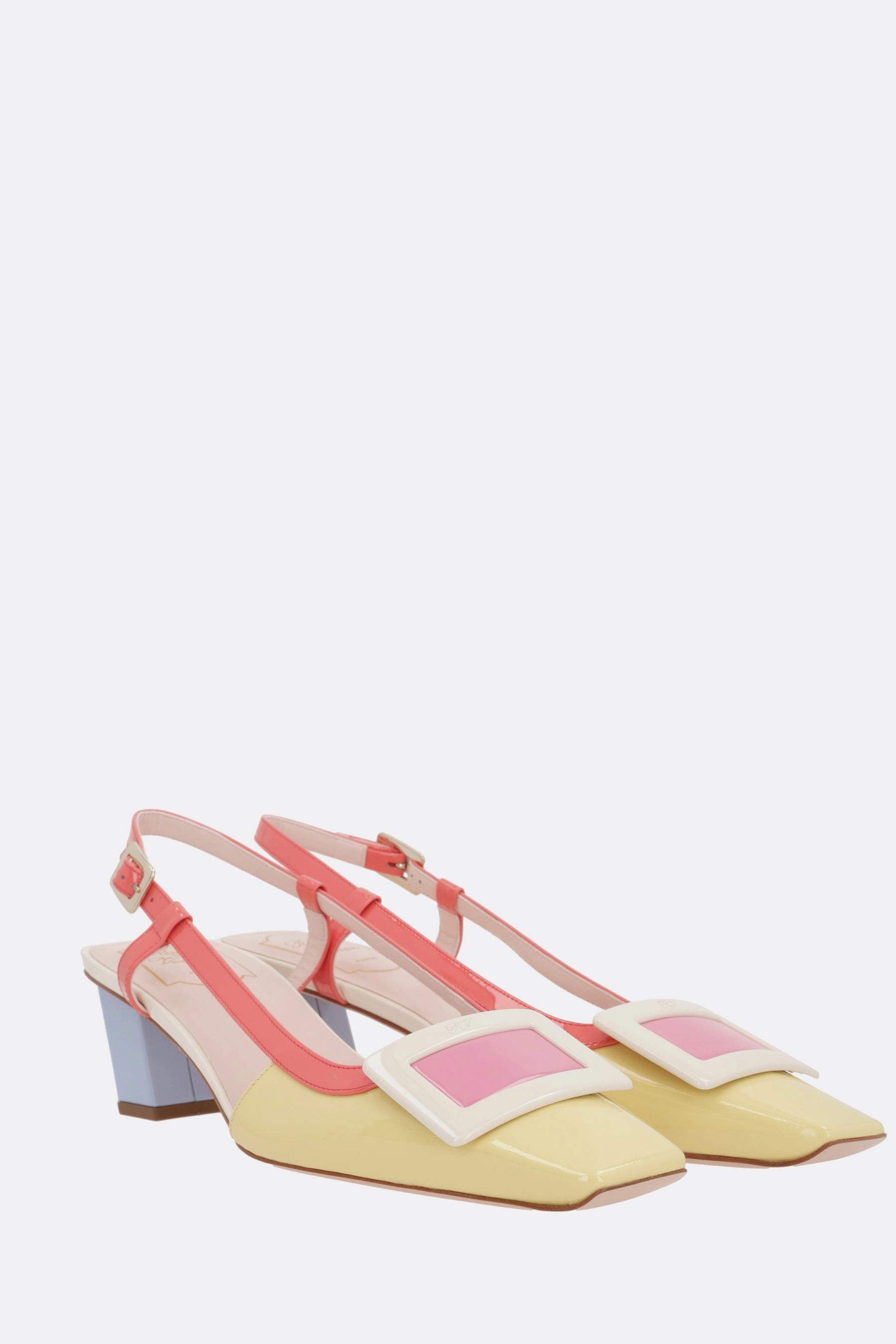 Belle Vivier slingbacks in patent leather