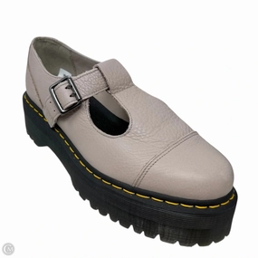Bethan T-Bar Platform Shoe By Dr Martens In Taupe, Size: 10