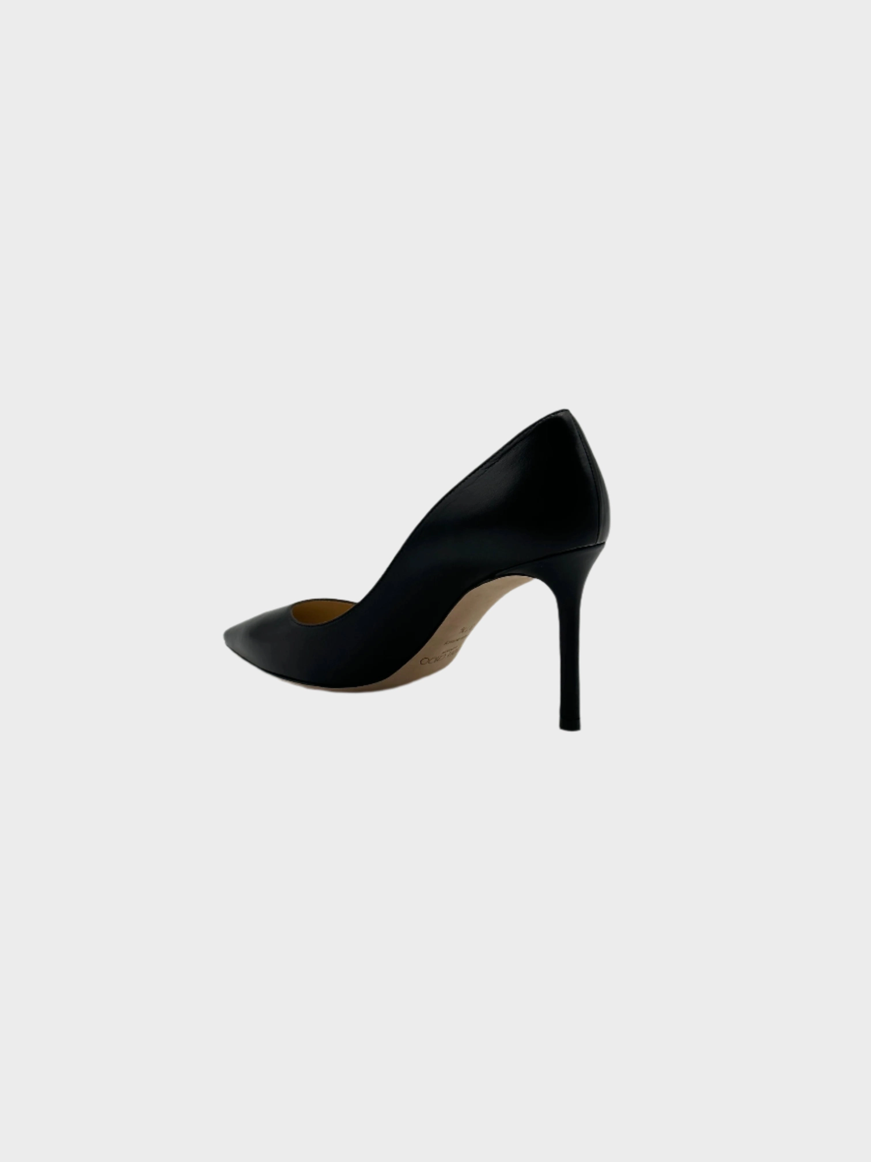 Black Leather Pumps
