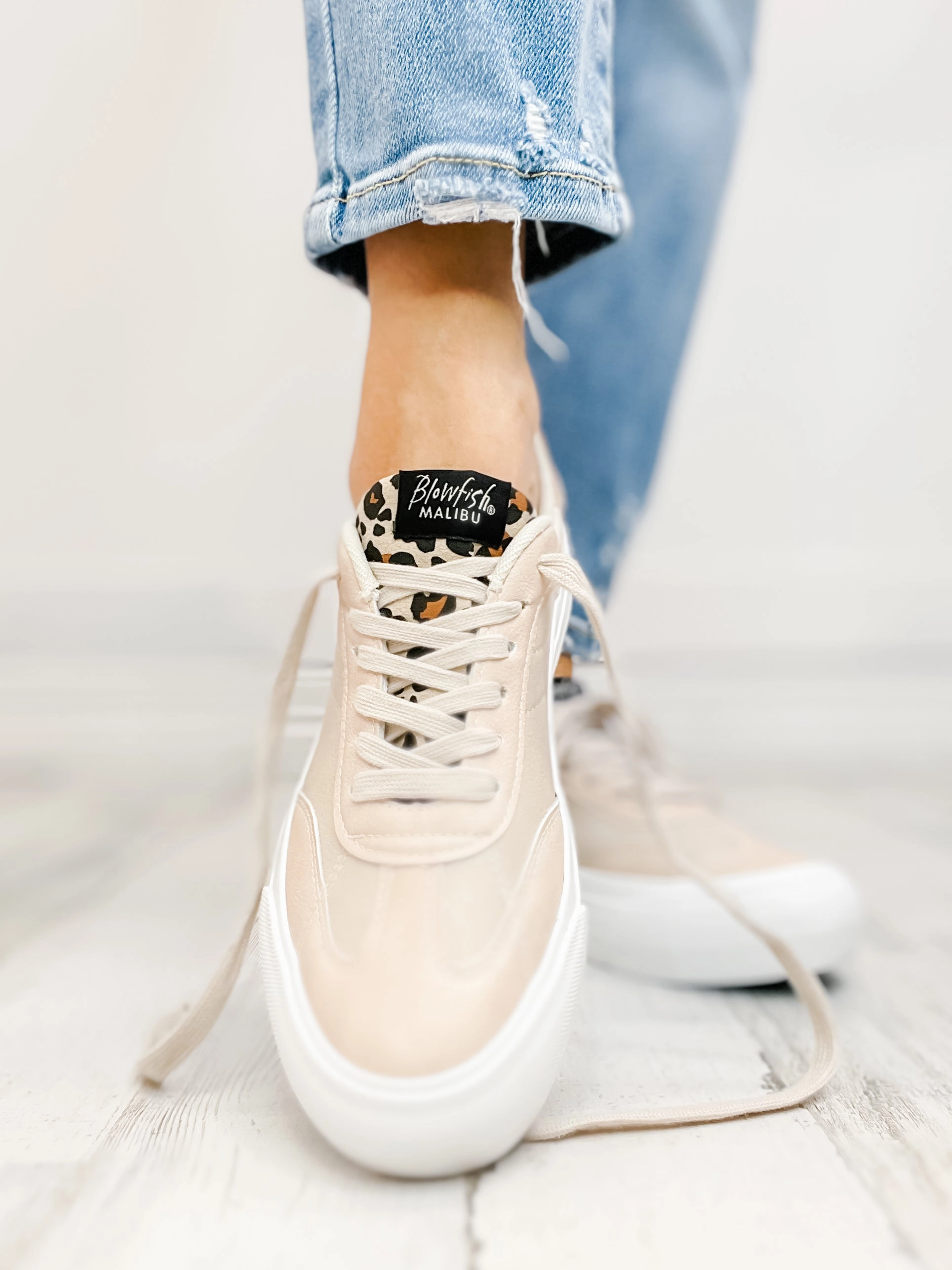 Blowfish Smash Slip-On Tennis Shoes in Cream