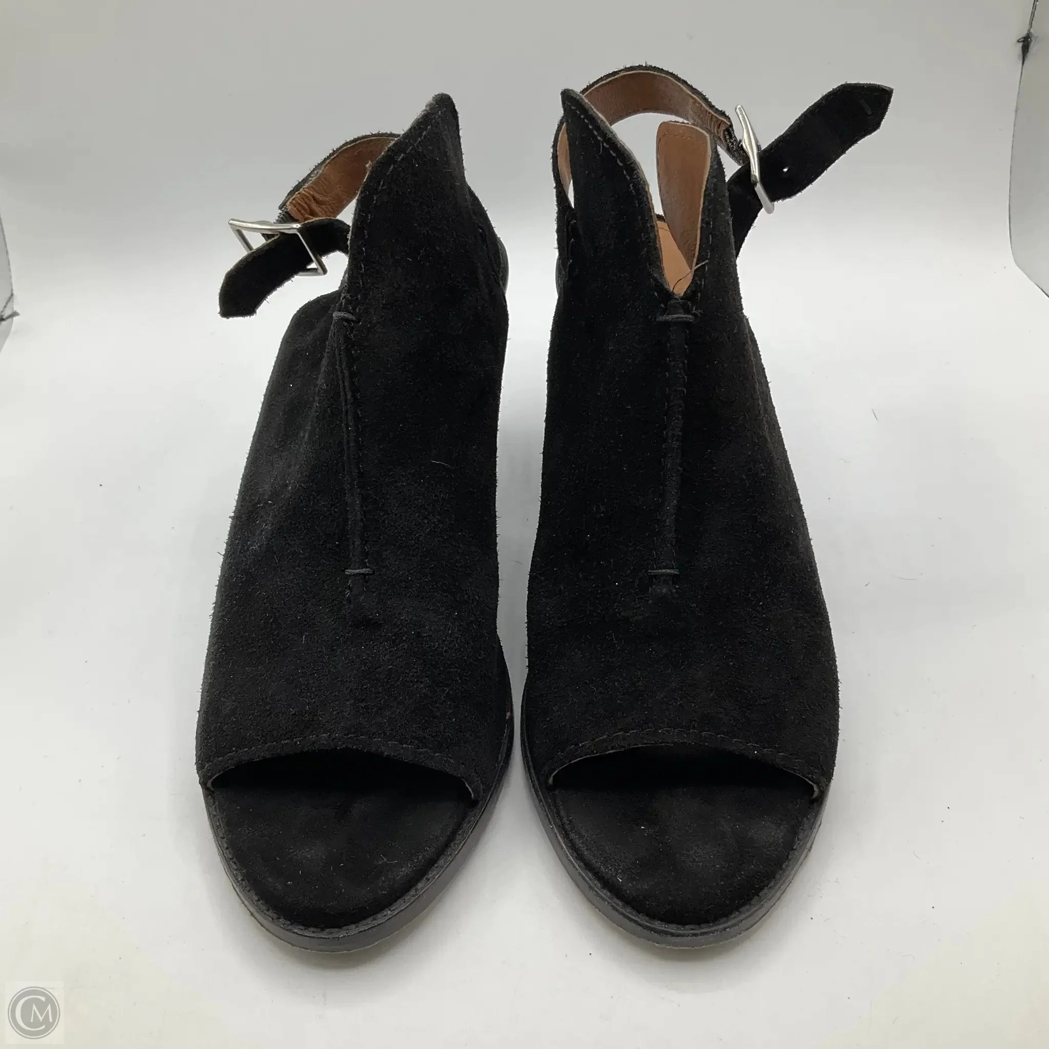 Boots Ankle Heels By Frye In Black, Size: 10