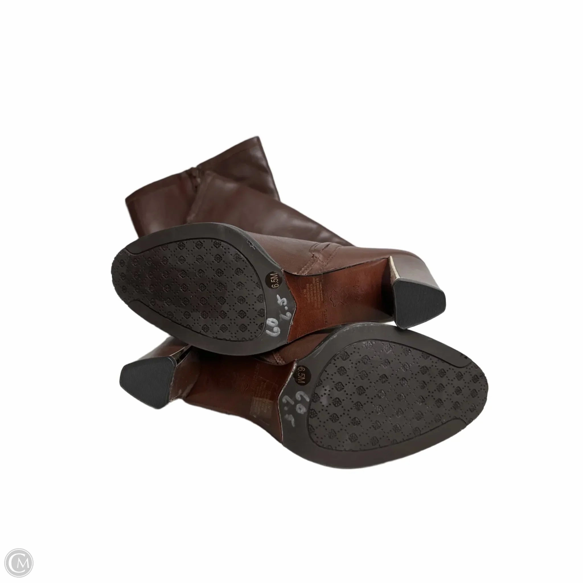 Boots Mid-calf Heels By Antonio Melani In Brown, Size: 6.5