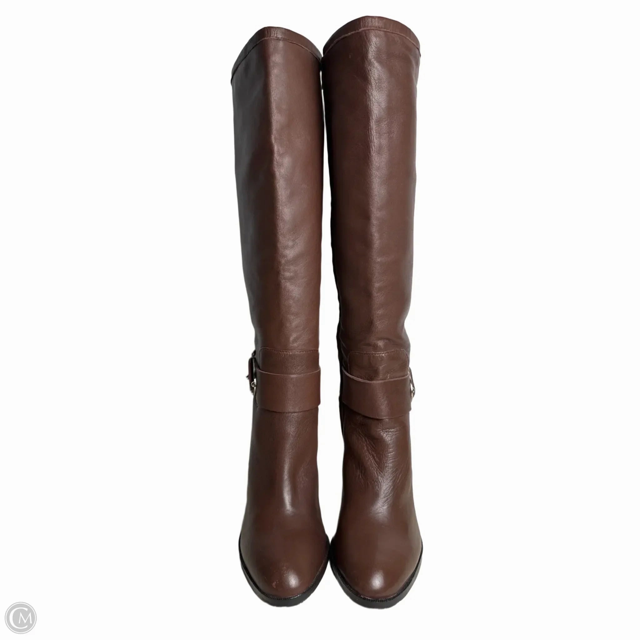Boots Mid-calf Heels By Antonio Melani In Brown, Size: 6.5