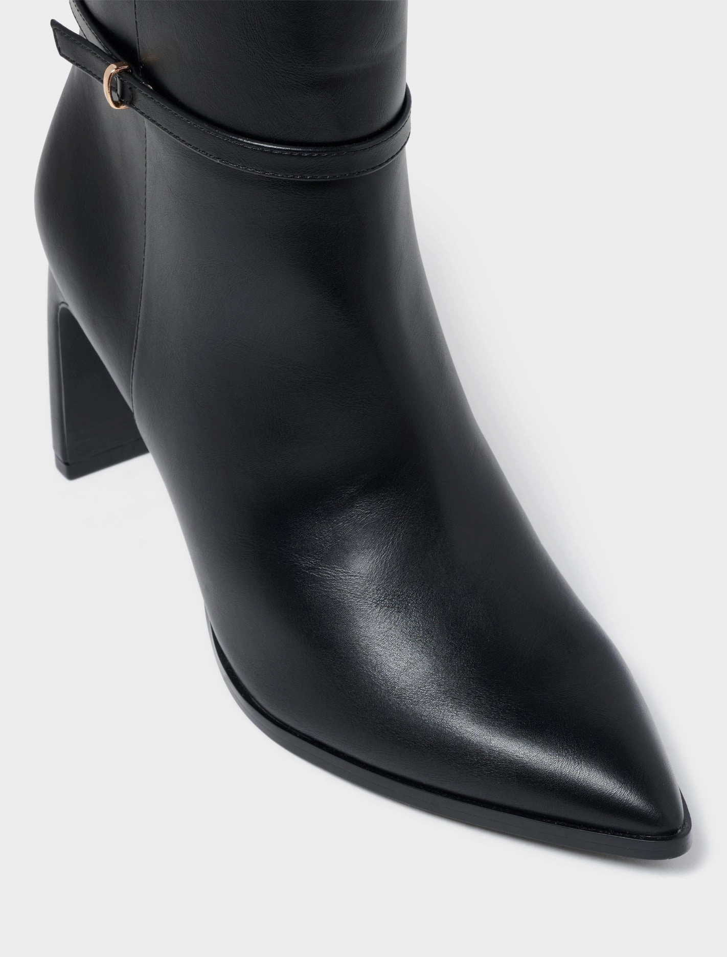 Bree Belted Shaped Heel Ankle Boot