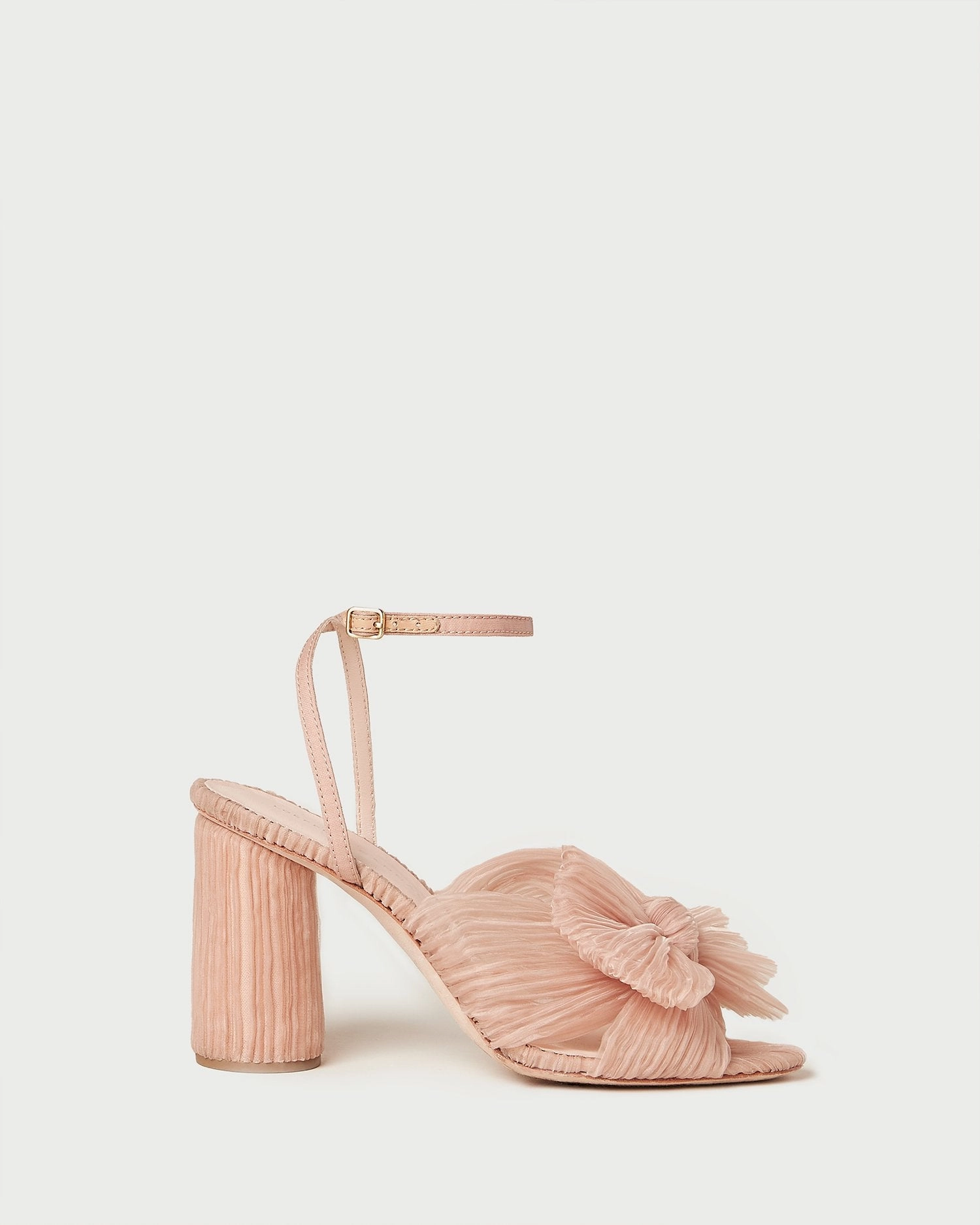 Camellia Beauty Pleated Bow Heel