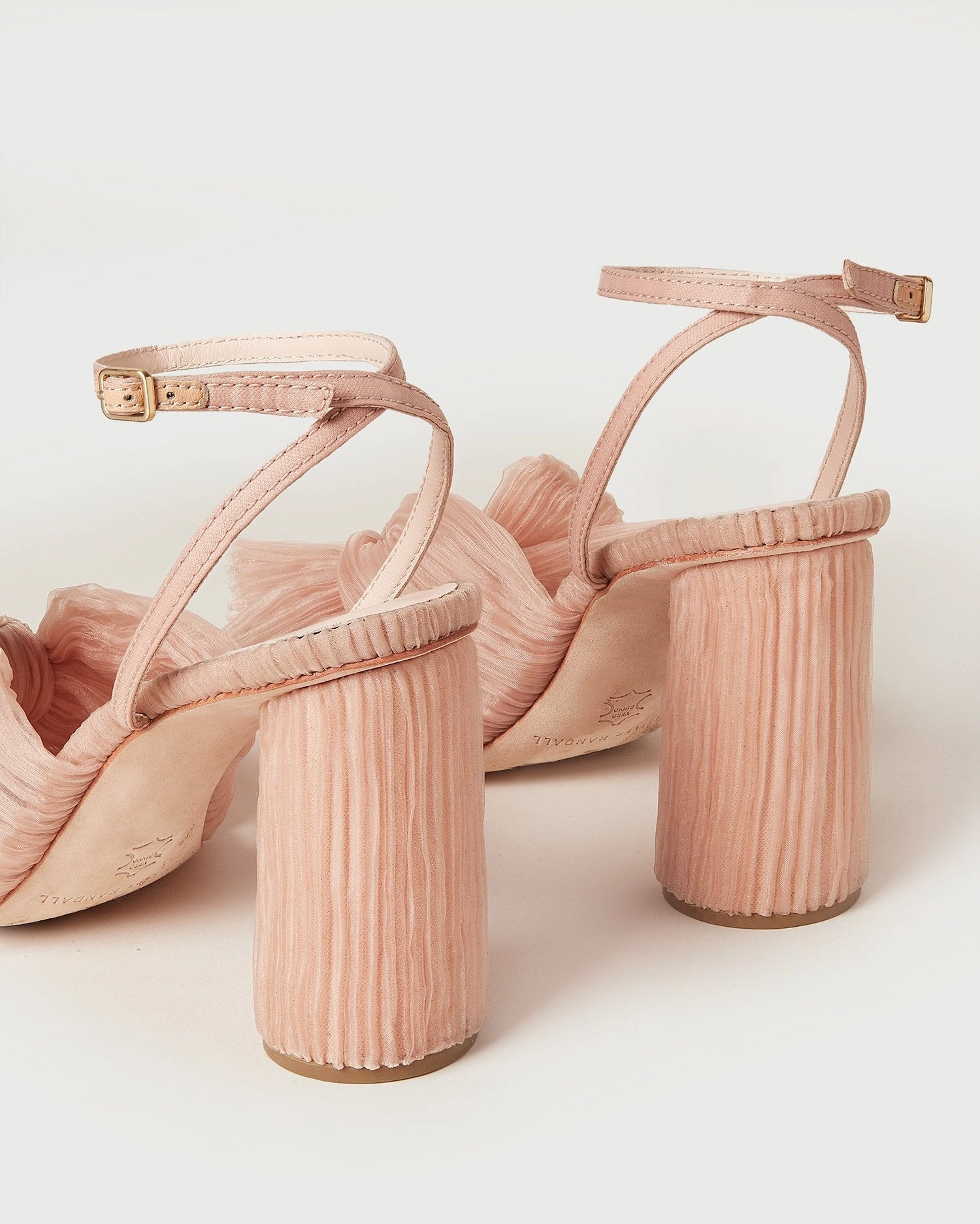 Camellia Beauty Pleated Bow Heel