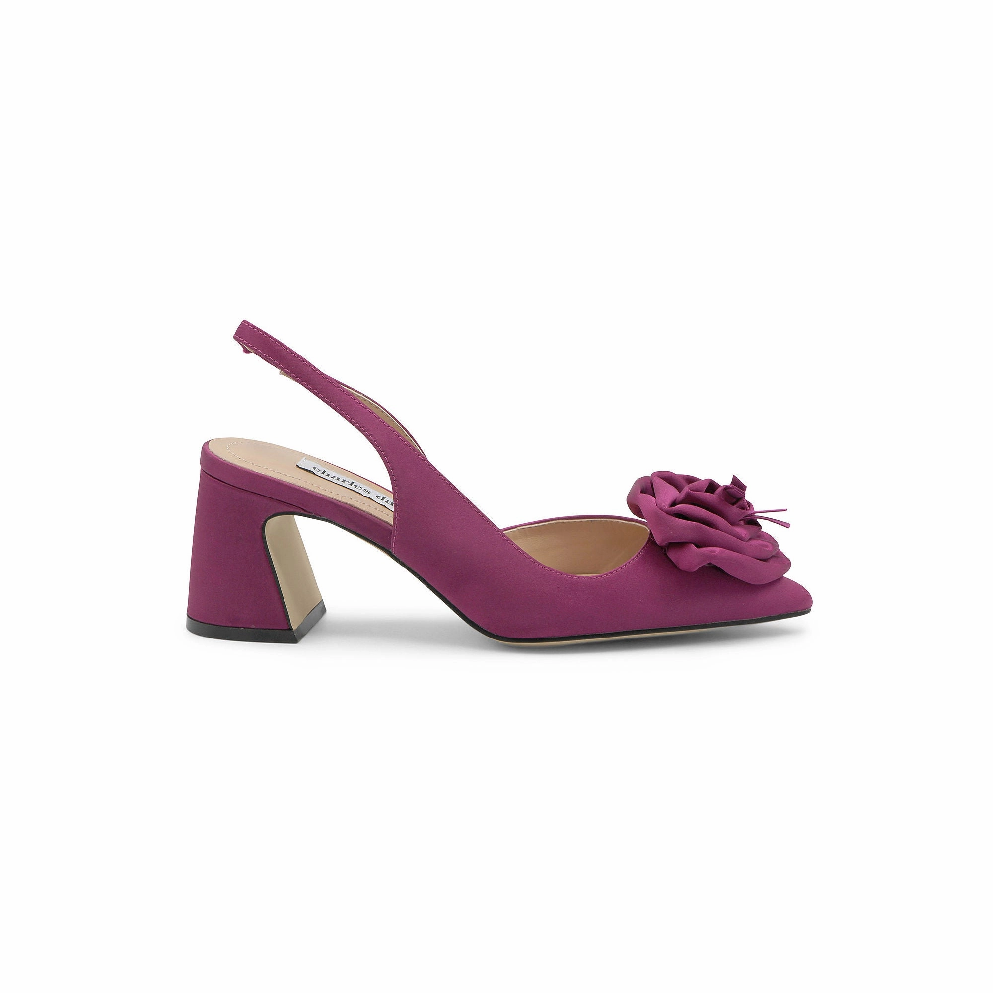 Charles David Womens Althea Pointed Toe Block Heel Pumps - VIBRTMAGENTA-ST 6 1/2 MEDIUM