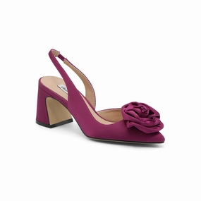 Charles David Womens Althea Pointed Toe Block Heel Pumps - VIBRTMAGENTA-ST 6 1/2 MEDIUM