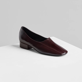 CLUB SLIPPER | oxblood shiny leather
