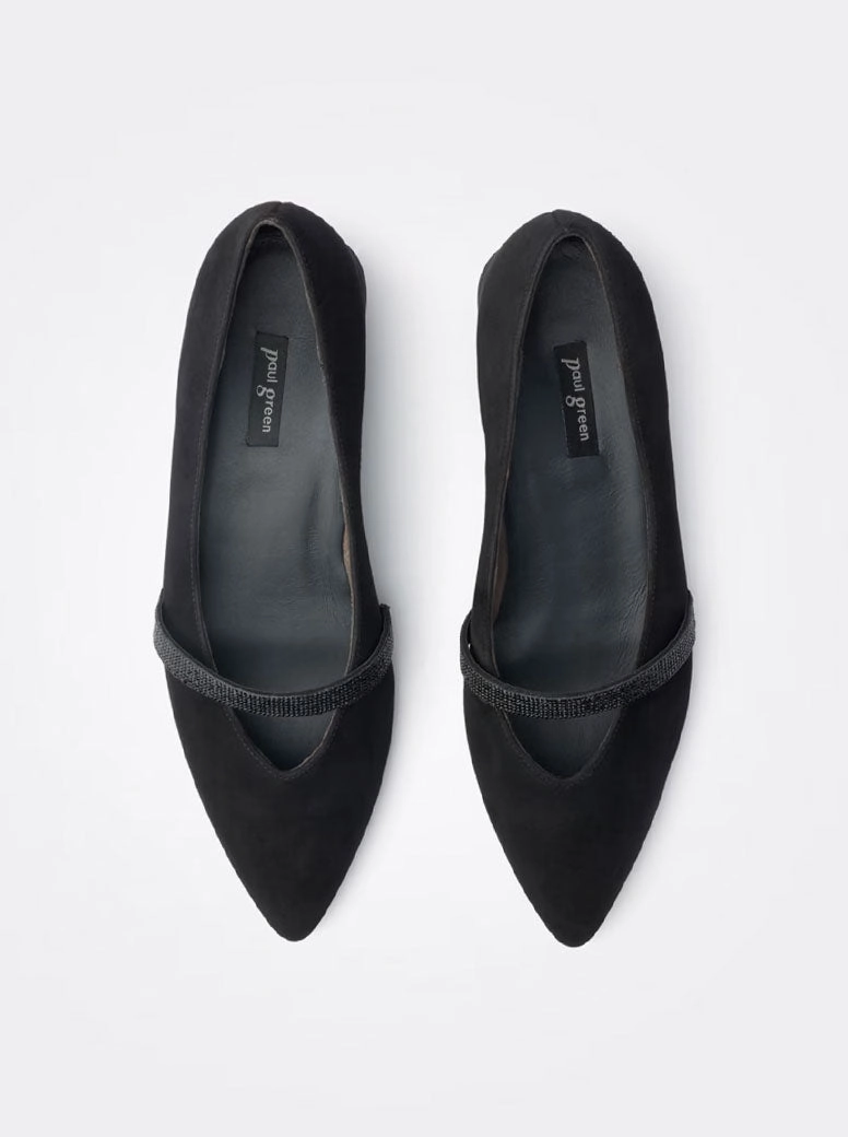 Dawn black suede