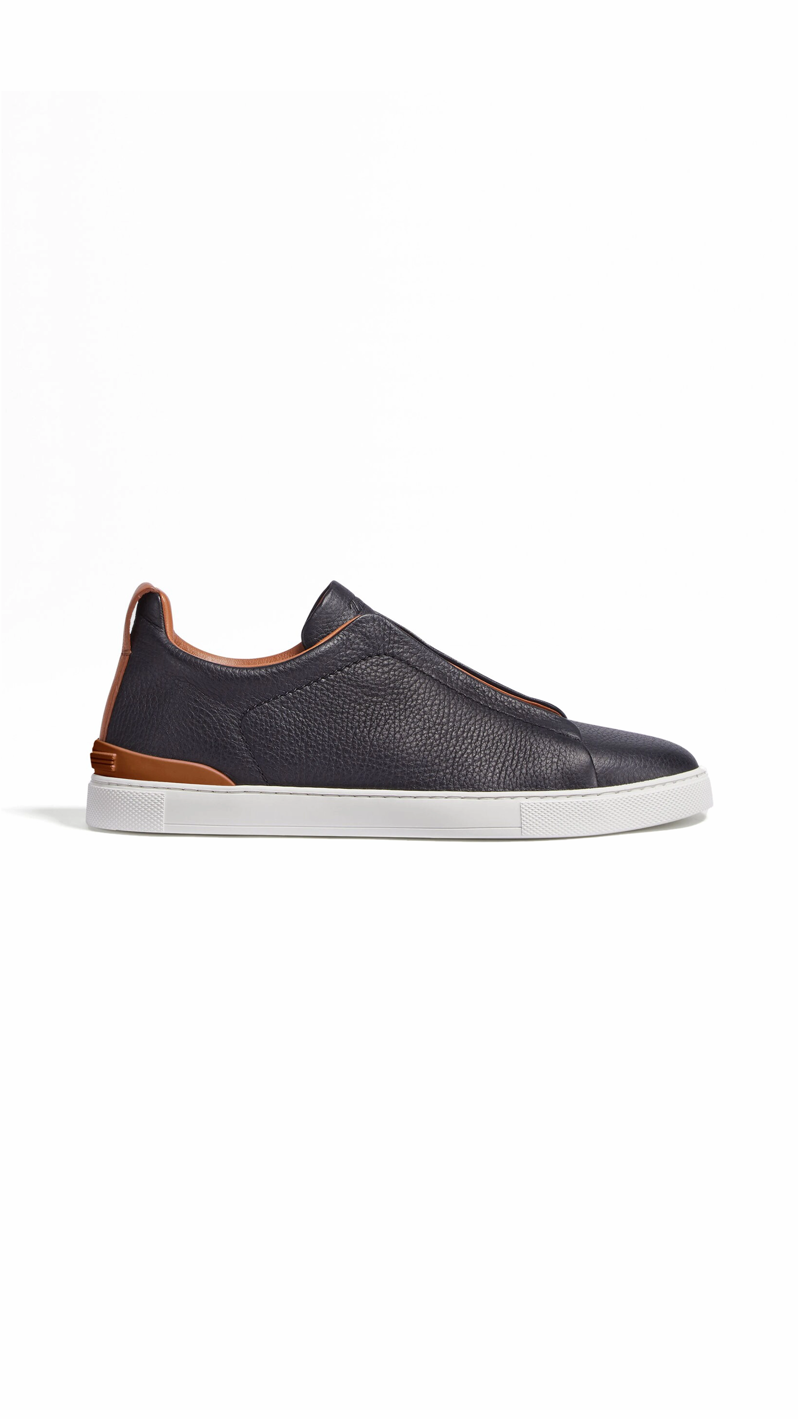 Deerskin Triple Stitch™ Low Top Sneakers - Black/Terra
