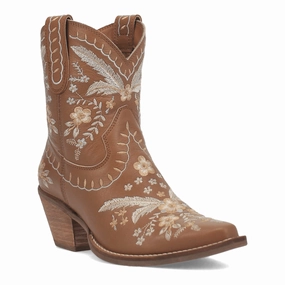 Dingo Primrose in Brown Ladies Ankle Boots