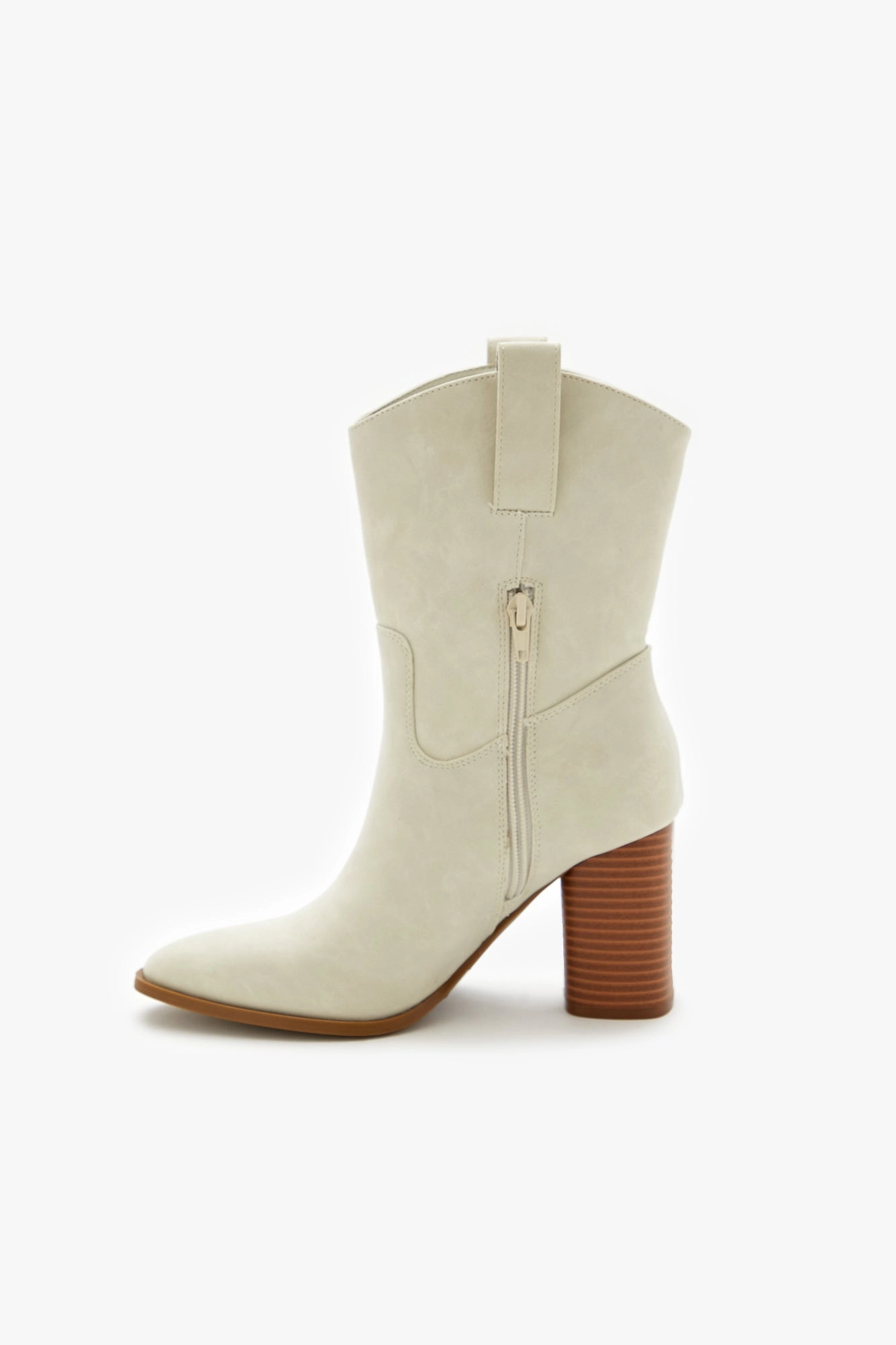 Faux Suede Pointed Toe Booties