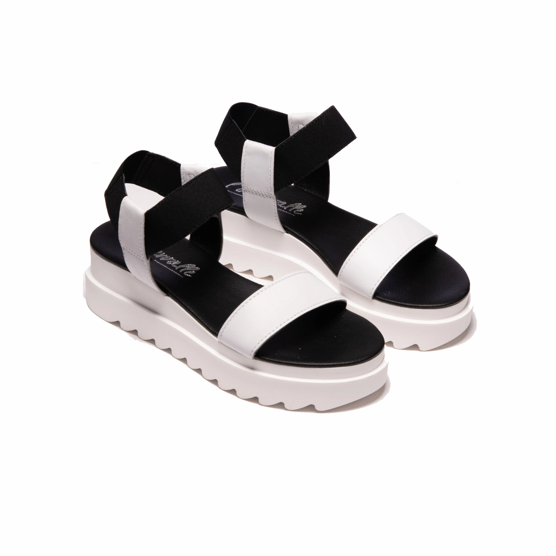 Gerta White Leather