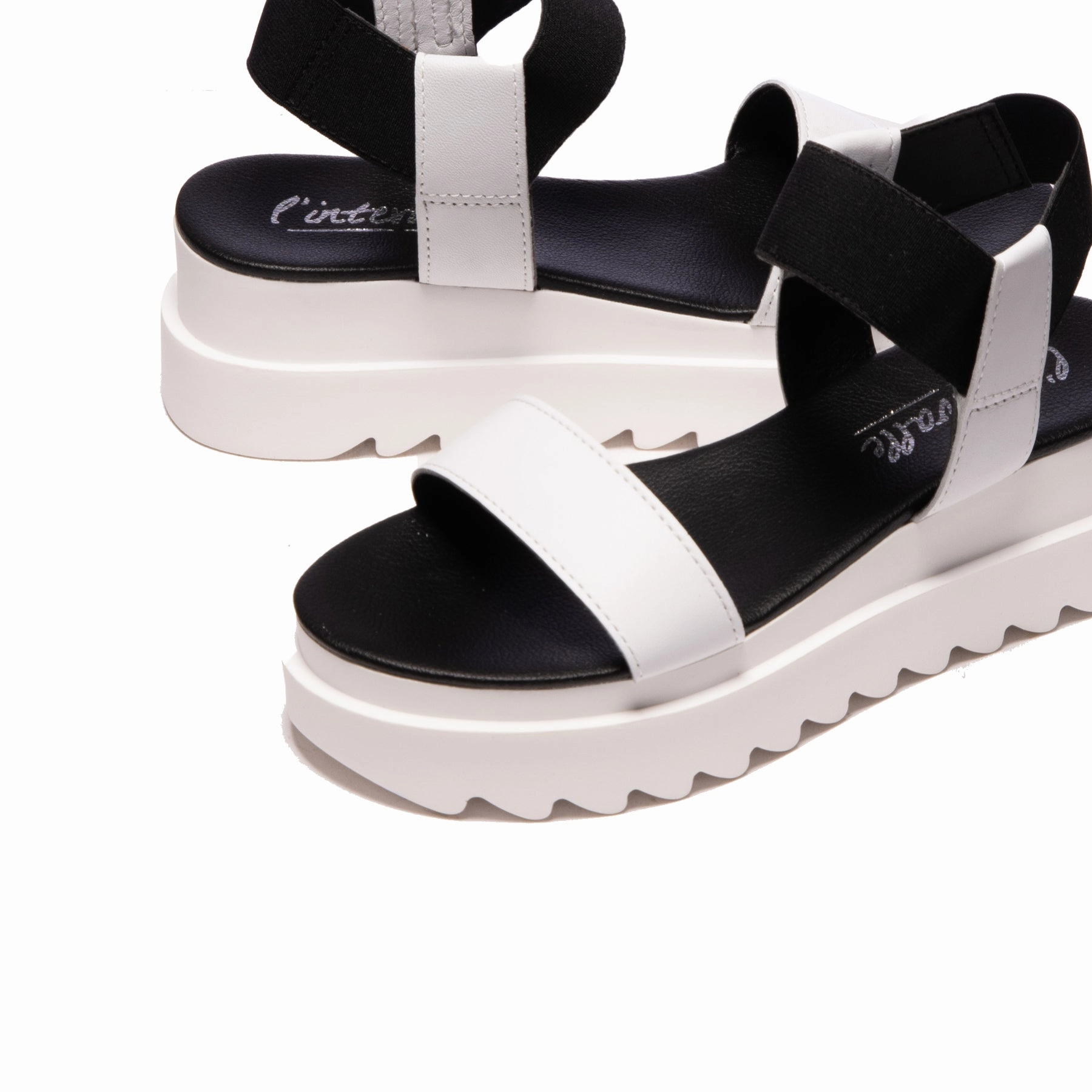 Gerta White Leather