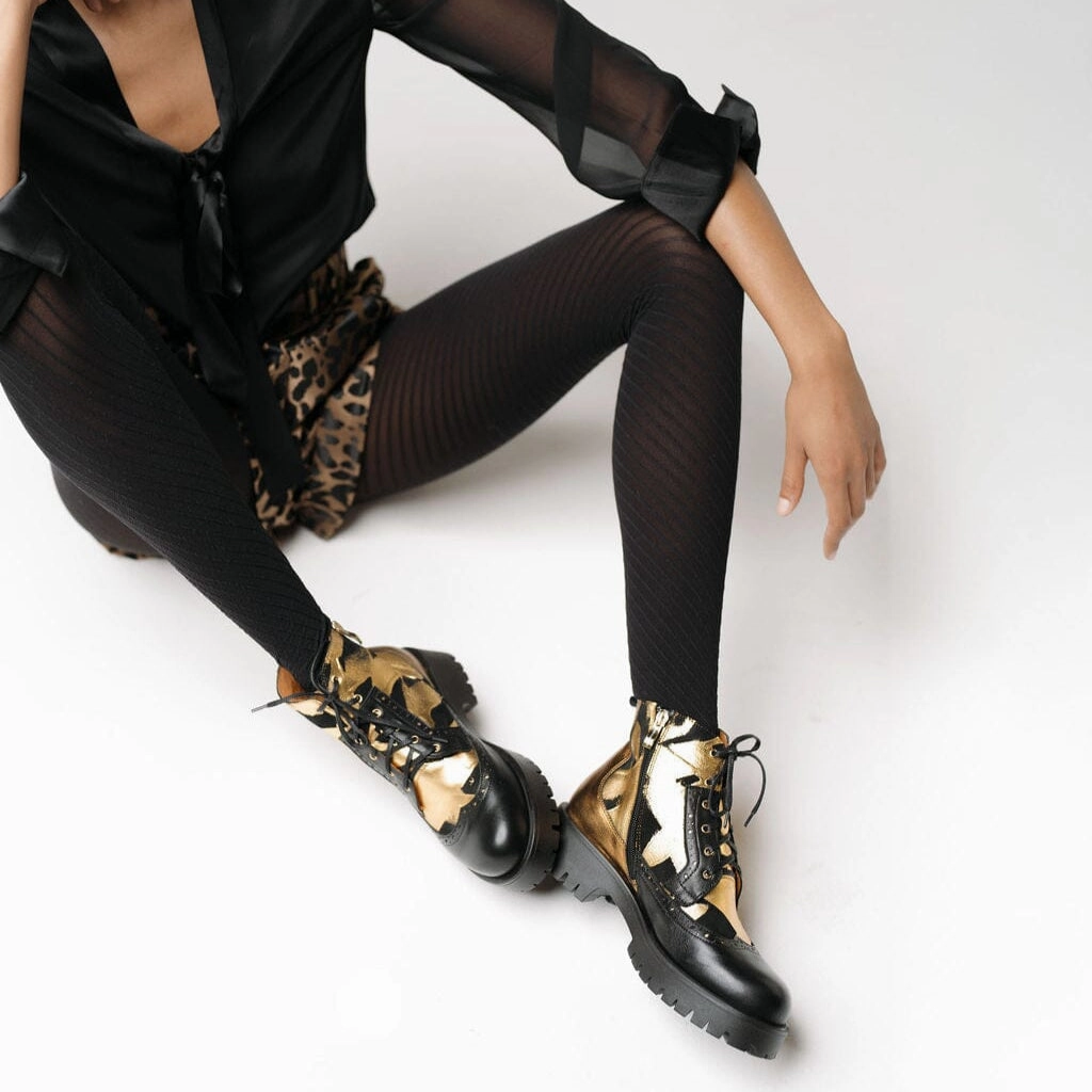 Hatter Platform - Gold & Black