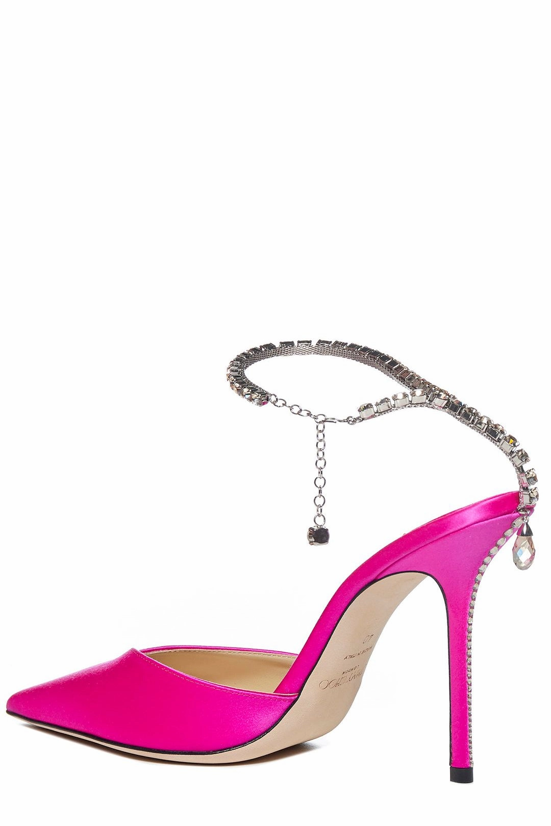Jimmy Choo Saeda Embellished Ankle Strap Pumps