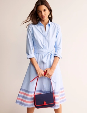 Kate Chambray Shirt Dress-Chambray