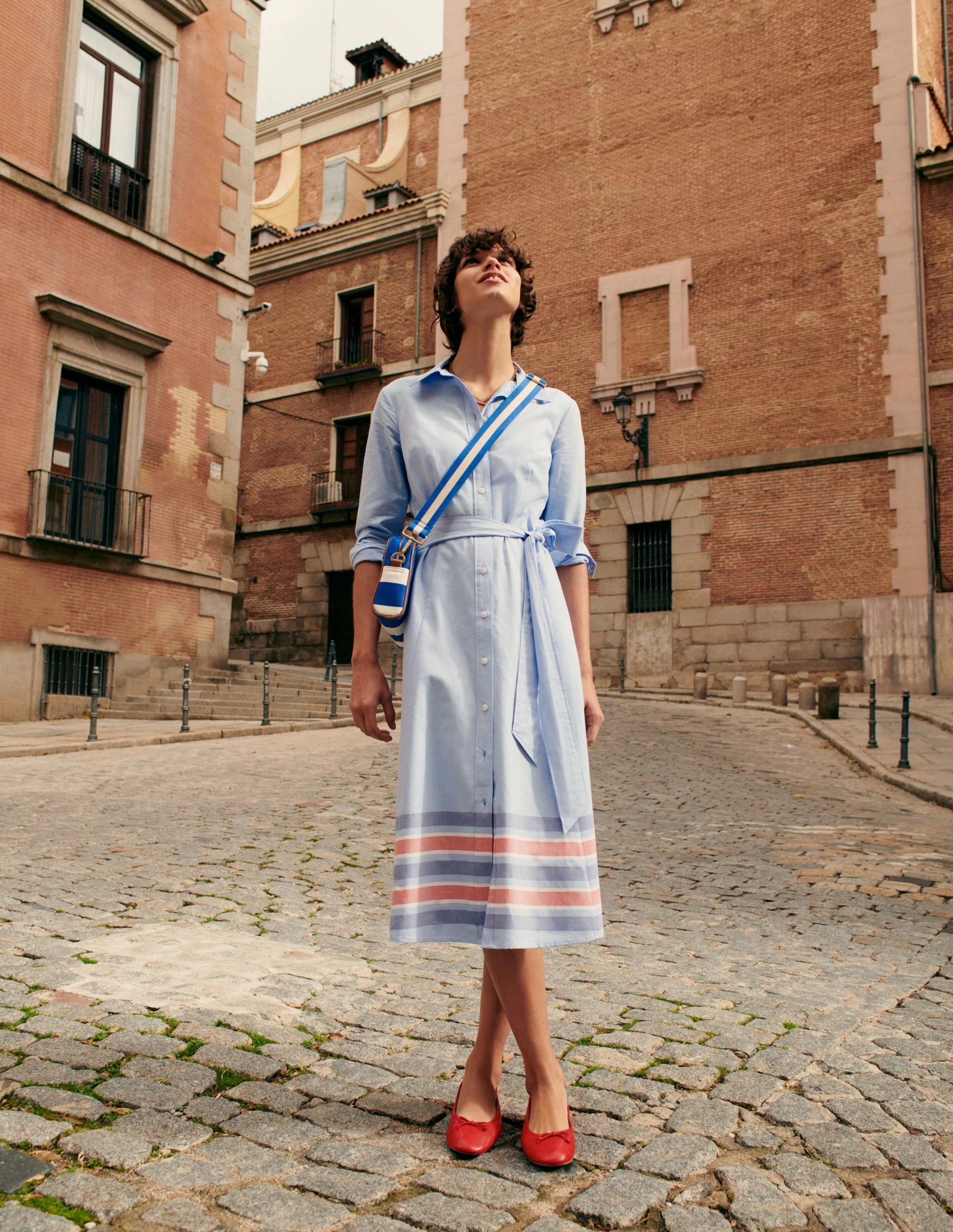 Kate Chambray Shirt Dress-Chambray
