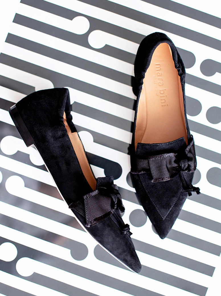 Lidia black suede