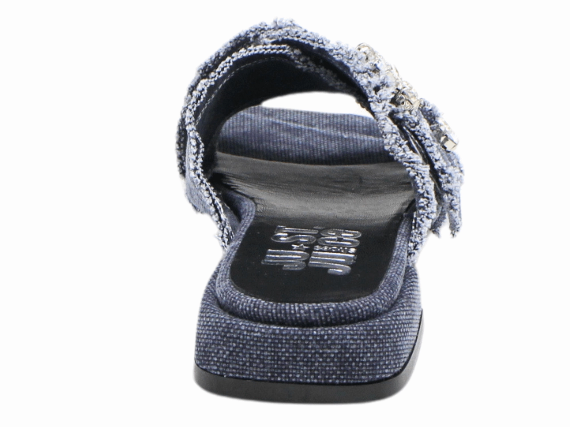 M397 Denim Heeled Slide
