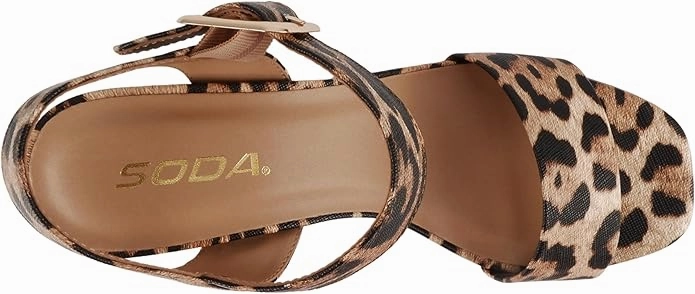 Macey Women's High Heel Platform Dress Sandal Open Square Toe