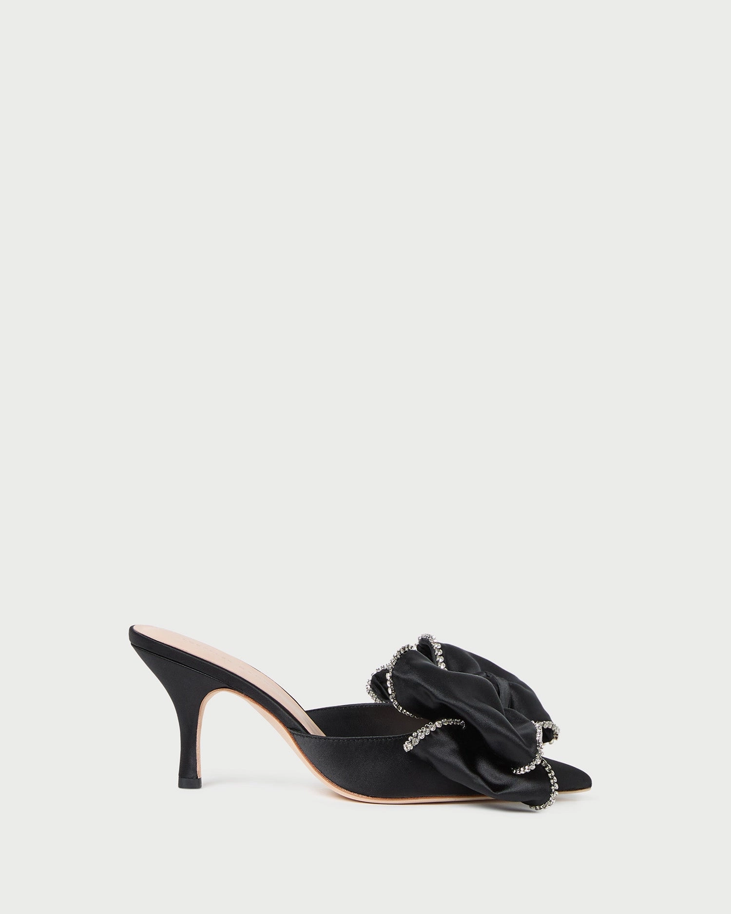 Margot Black/Crystal Bow Mule