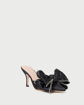 Margot Black/Crystal Bow Mule