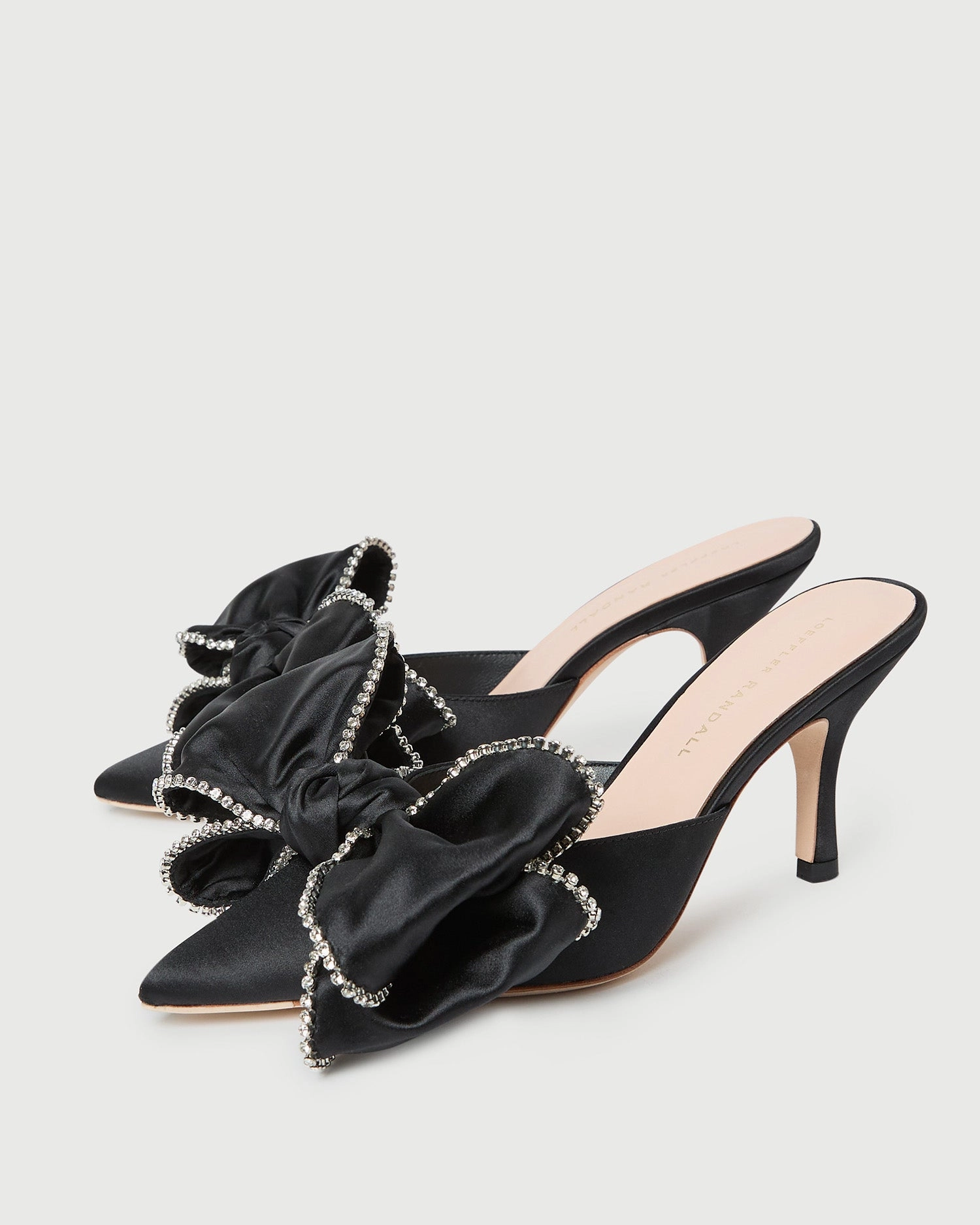 Margot Black/Crystal Bow Mule