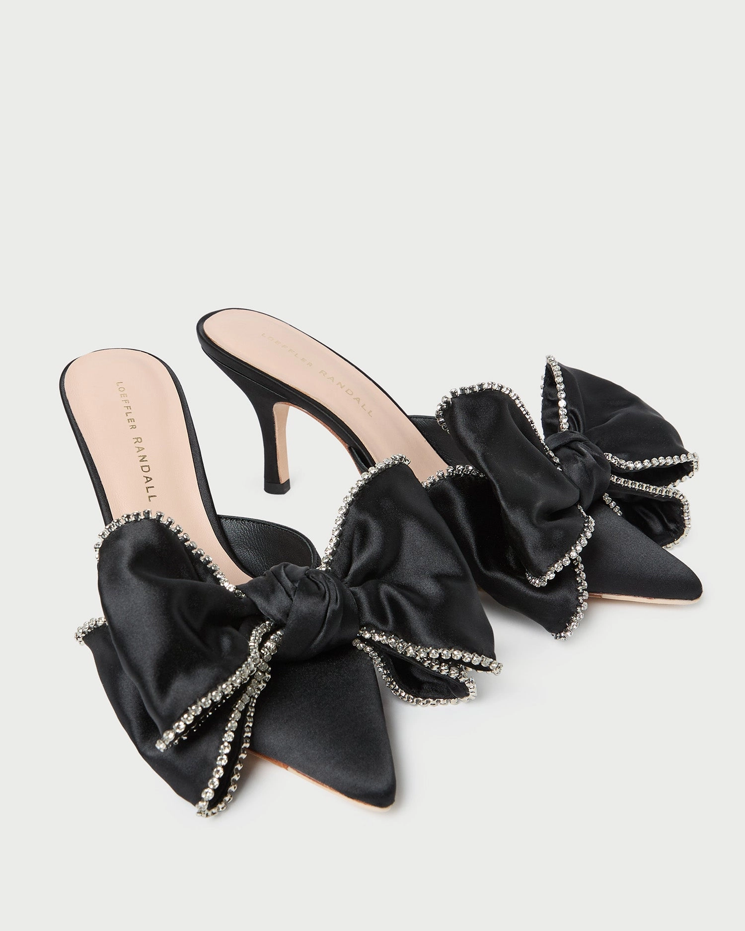 Margot Black/Crystal Bow Mule