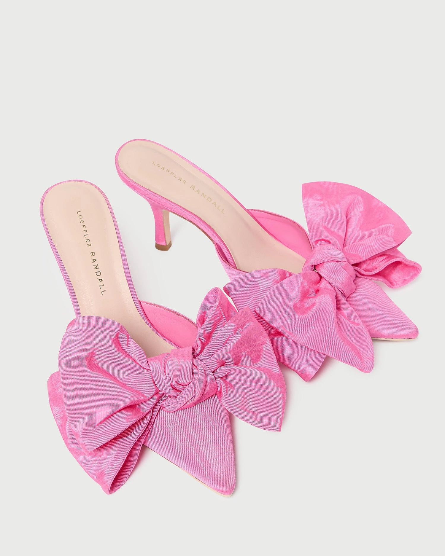 Margot Rose Moiré Bow Mule
