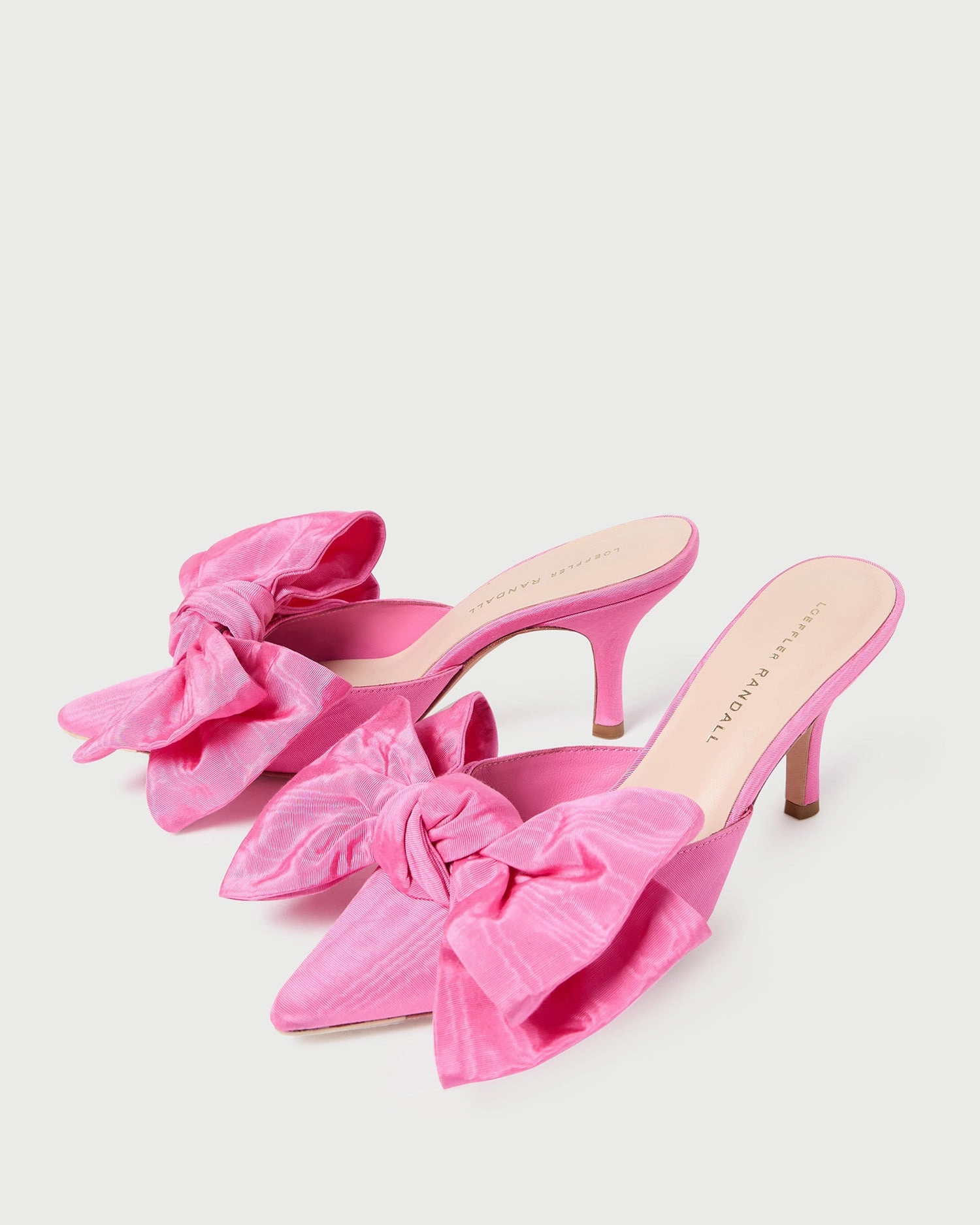 Margot Rose Moiré Bow Mule