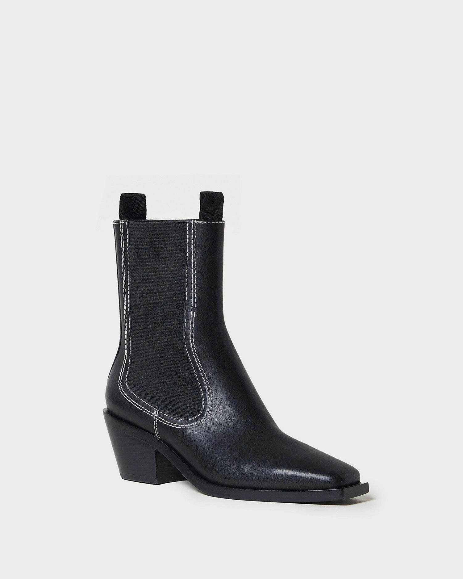 Nat Black Mid Western Boot