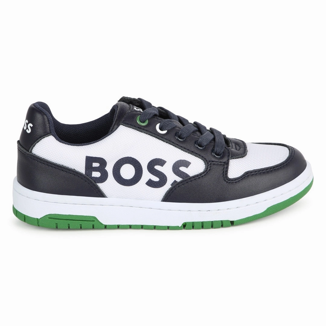 Navy & Green Trainers