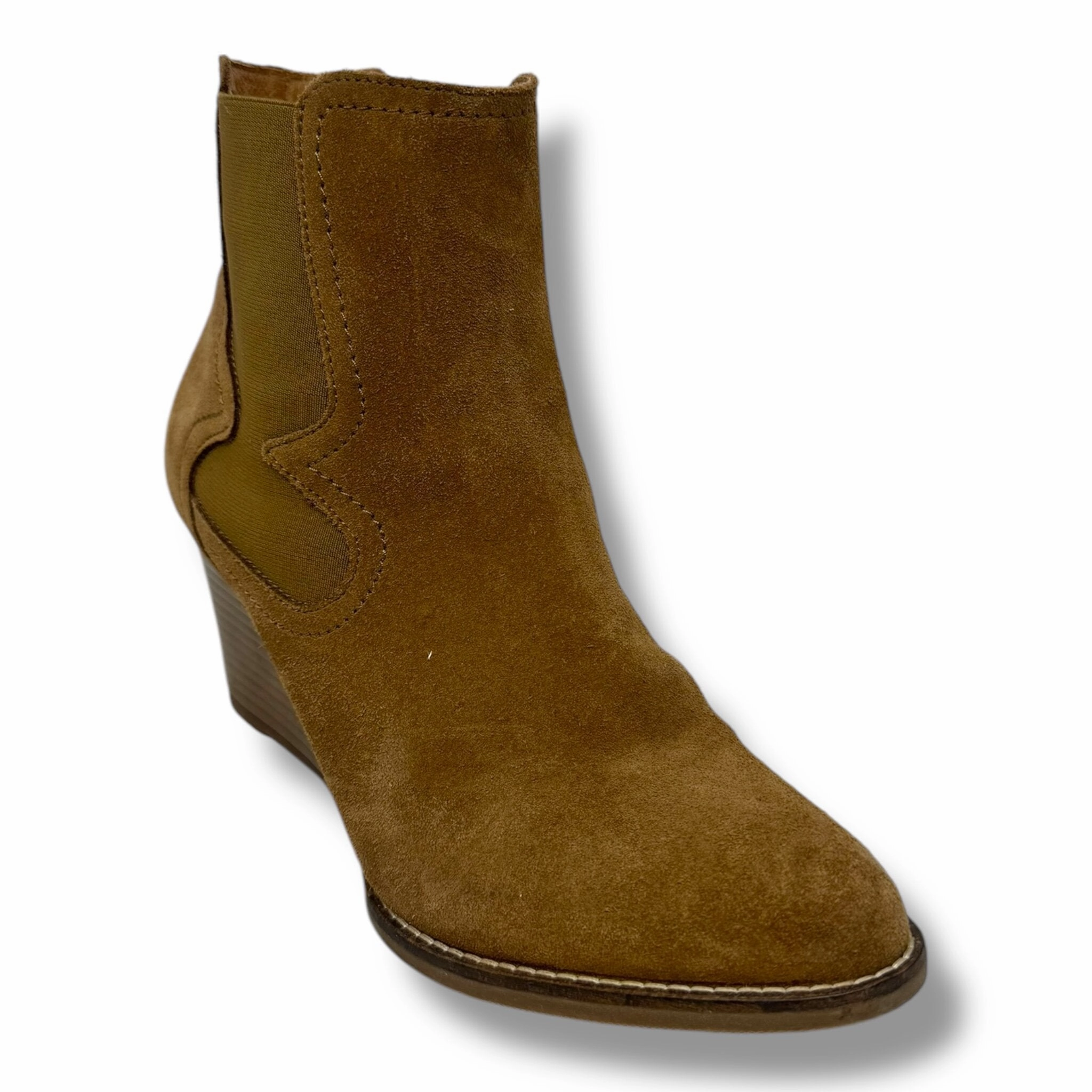 Palmer Wedge Bootie By Andre Assous In Cognac  Size: 8