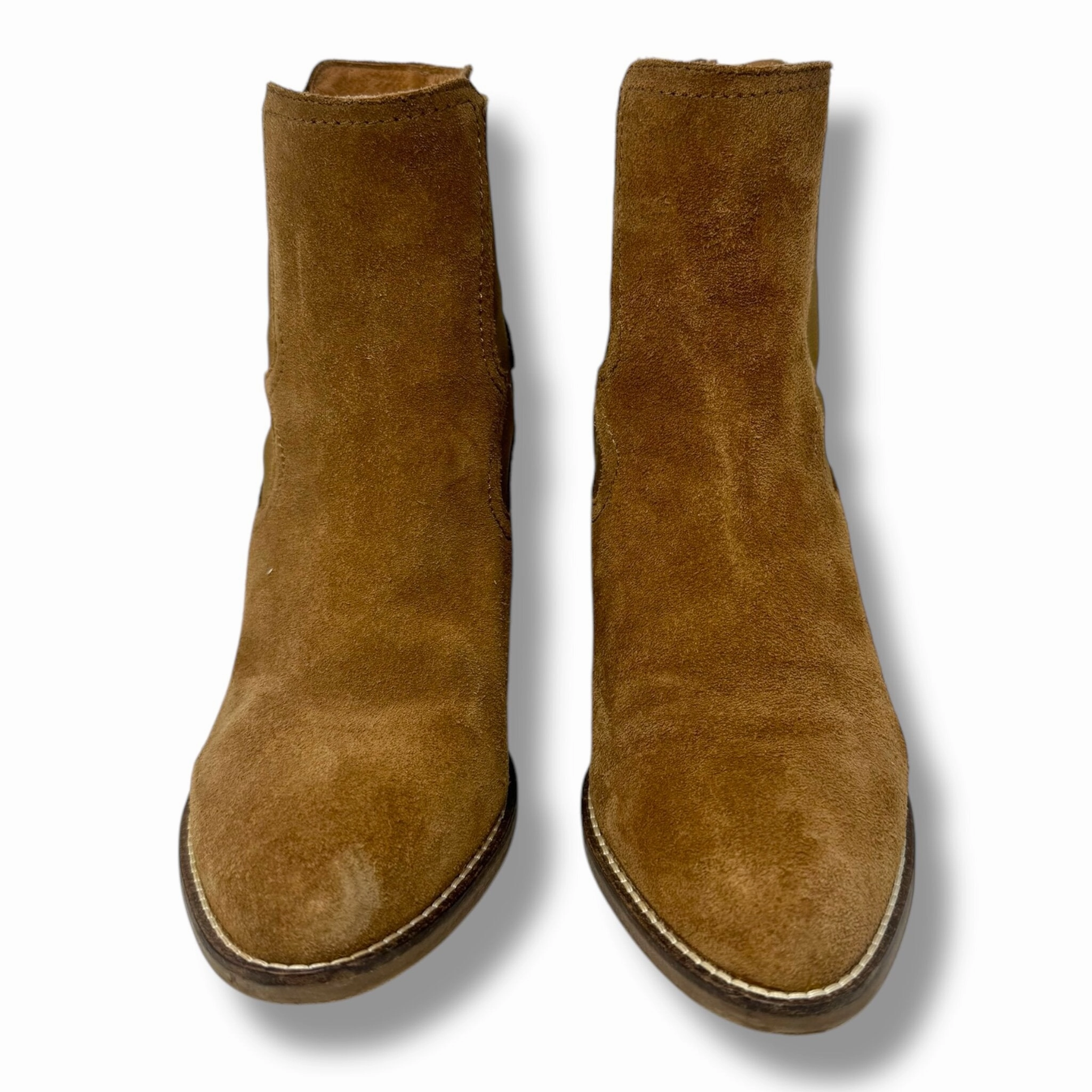 Palmer Wedge Bootie By Andre Assous In Cognac  Size: 8