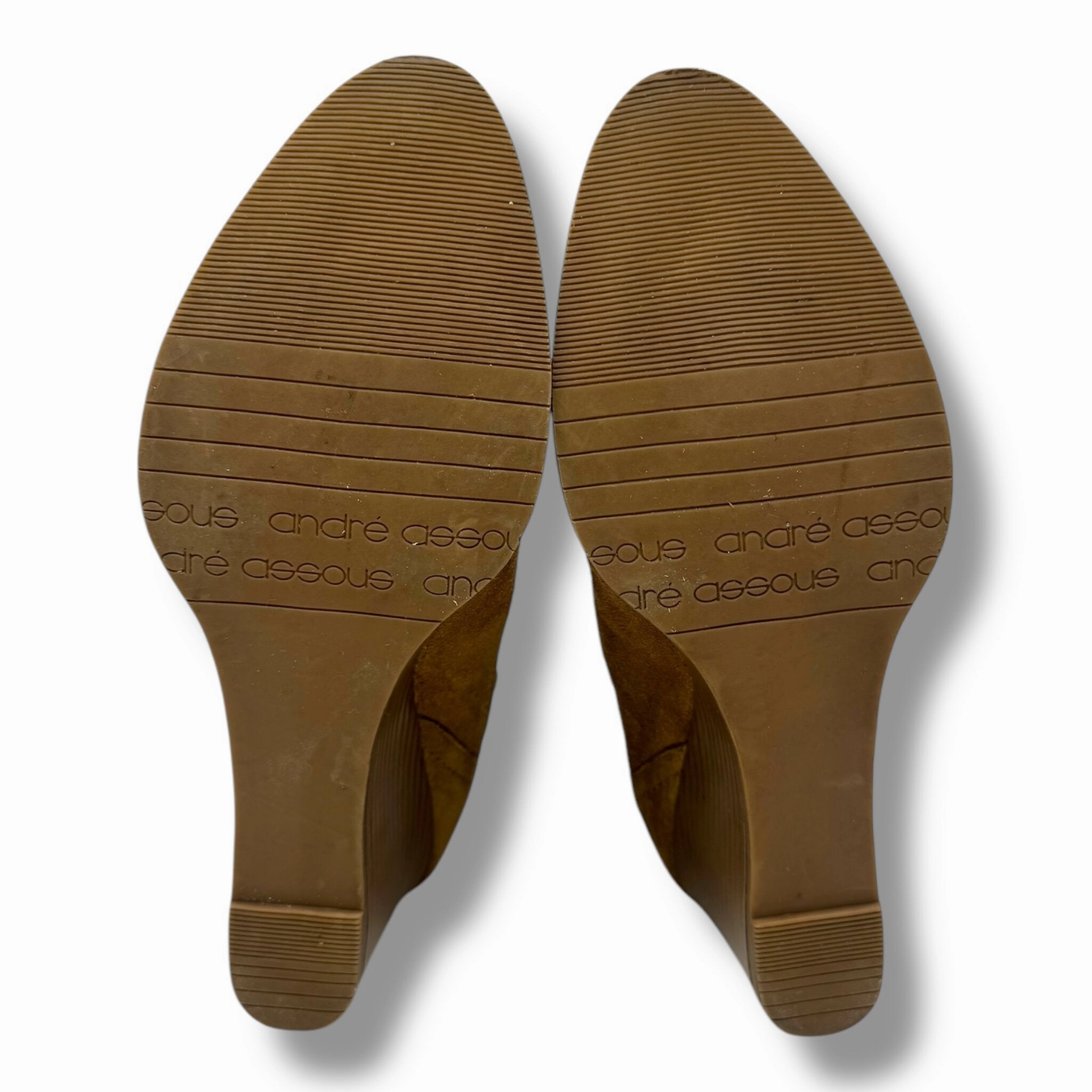 Palmer Wedge Bootie By Andre Assous In Cognac  Size: 8