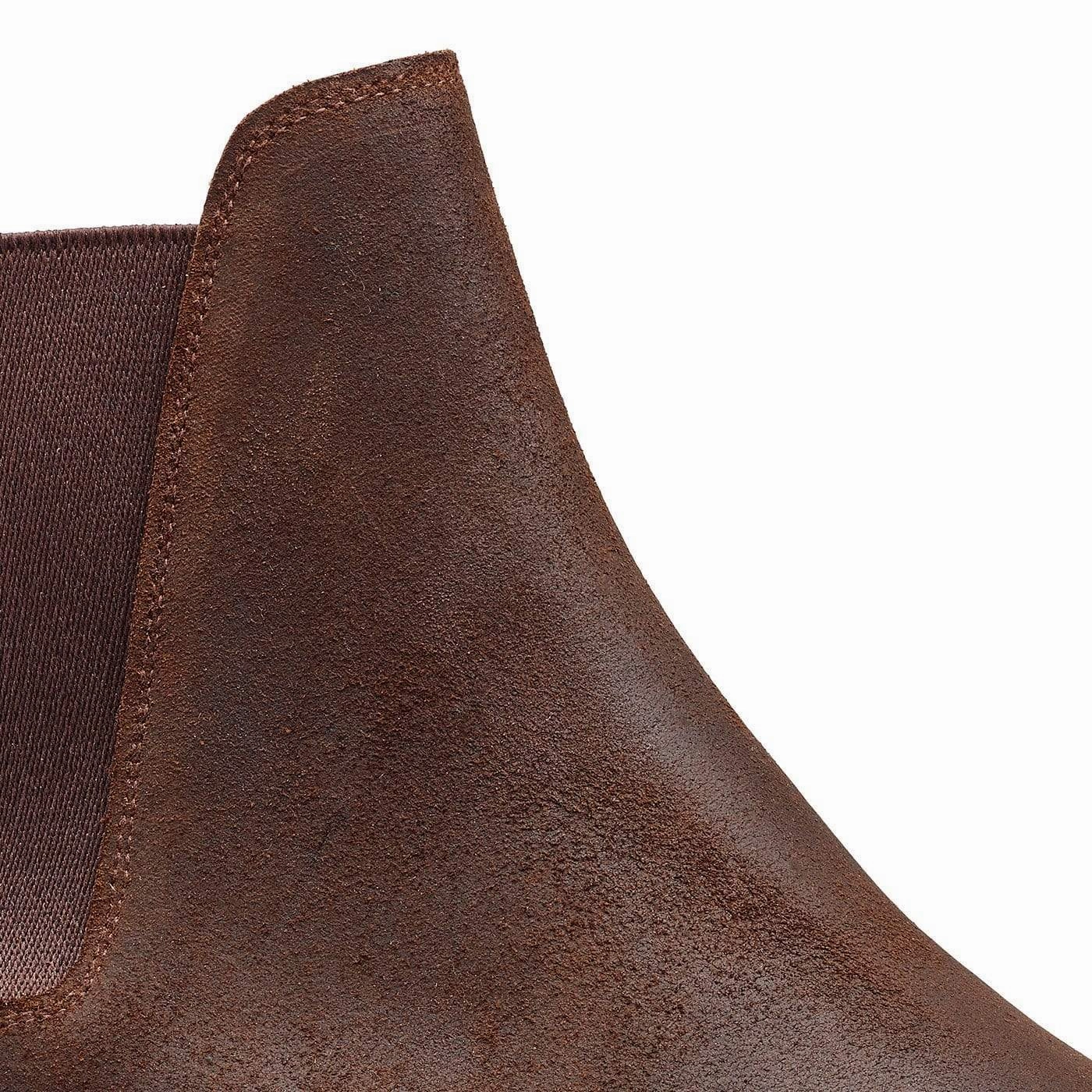 Rachel Dark Brown Rough-Out Suede