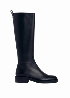 Riding Boot in Smooth Calf Leather - Black