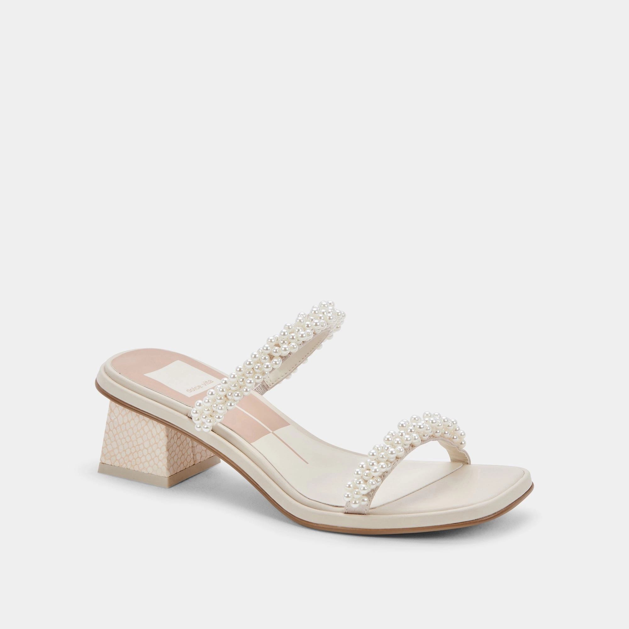 RIVER PEARL HEELS VANILLA PEARLS - re:vita