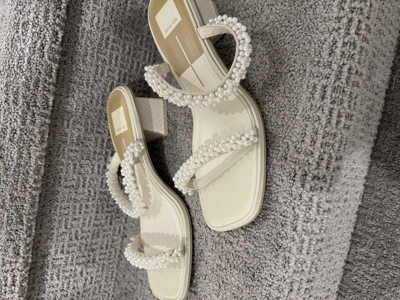 RIVER PEARL HEELS VANILLA PEARLS - re:vita