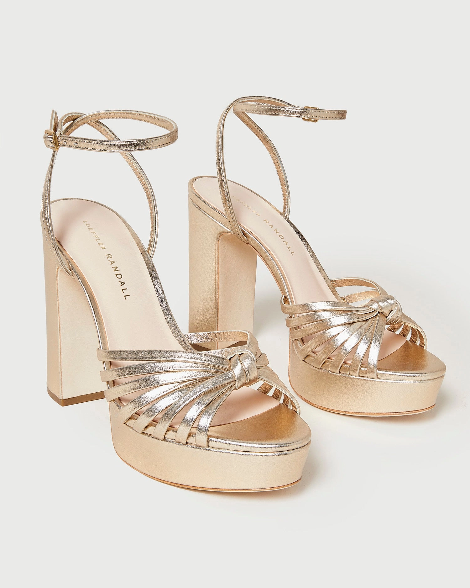 Rivka Champagne Knot Platform Sandal