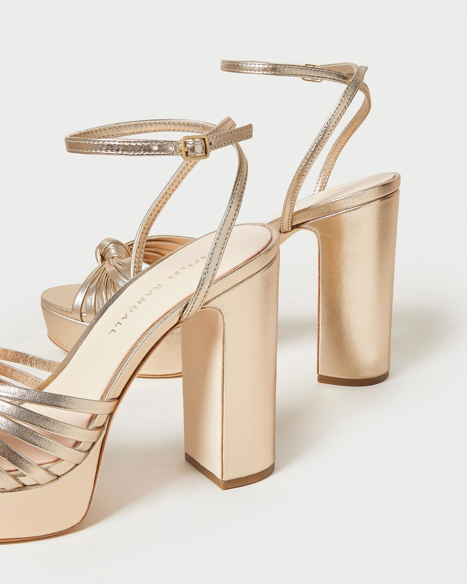Rivka Champagne Knot Platform Sandal