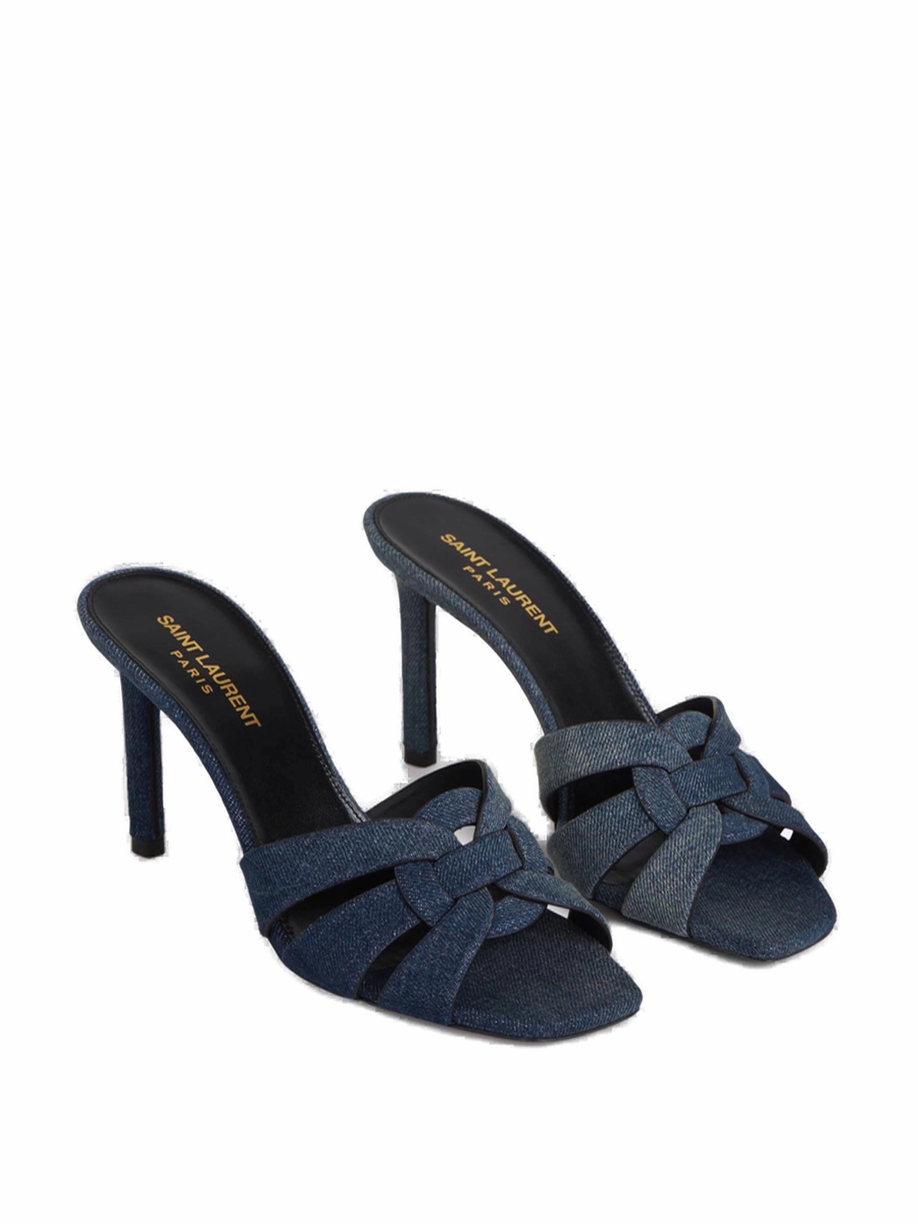Saint Laurent Tribute Square Toe Mules